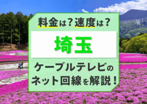 埼玉のケーブルテレビのネット回線はどうなの？速度・料金を徹底検証！
